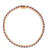 Amethyst Tennis Bracelet, 14K Yellow Gold