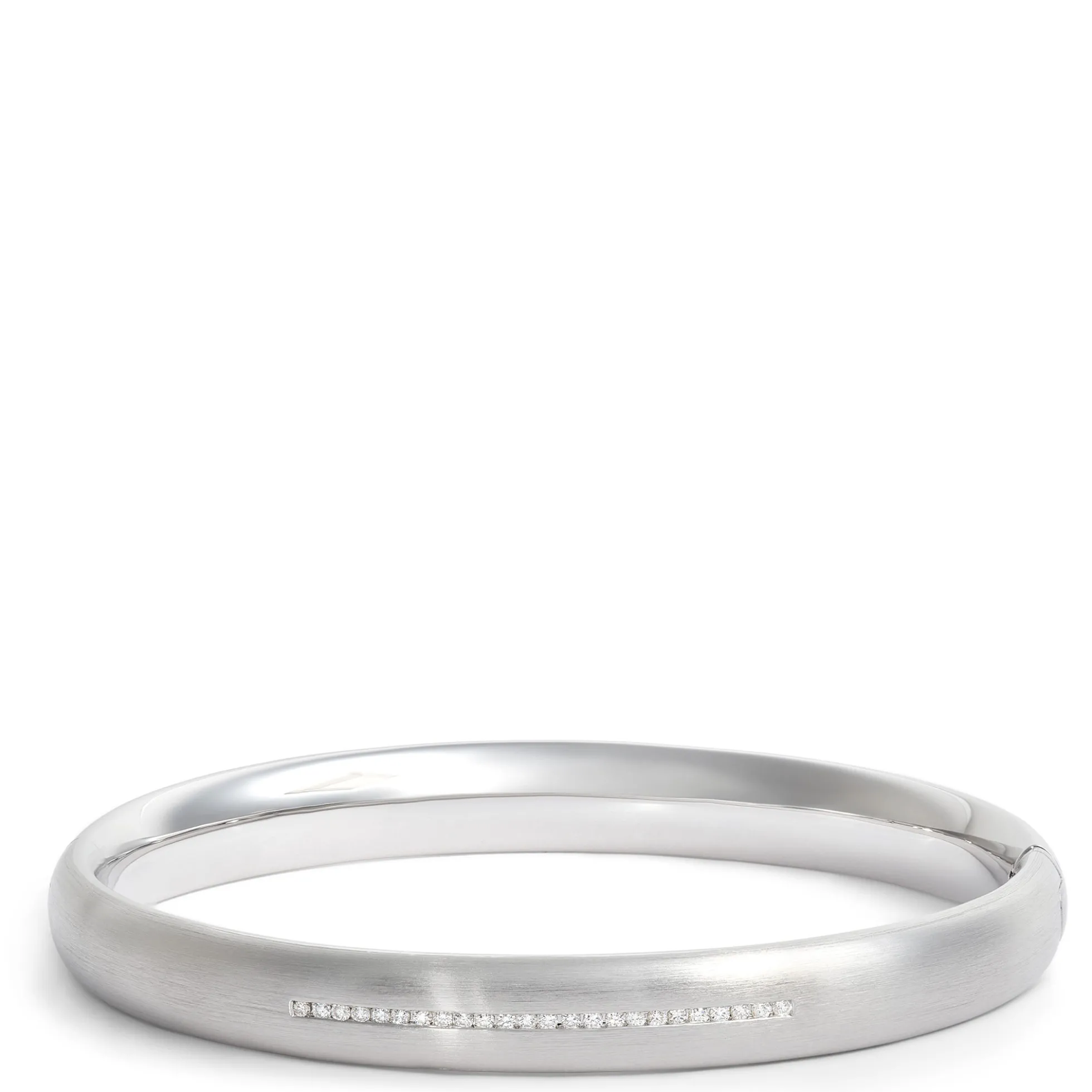 Bangle with Channel Set Round Diamonds