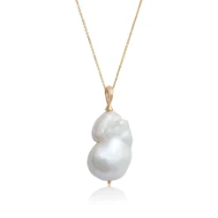 Baroque Freshwater Cultured Pearl Necklace 14K, 24"