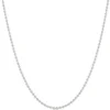 Bead Chain, 18-Inches, 14K White Gold