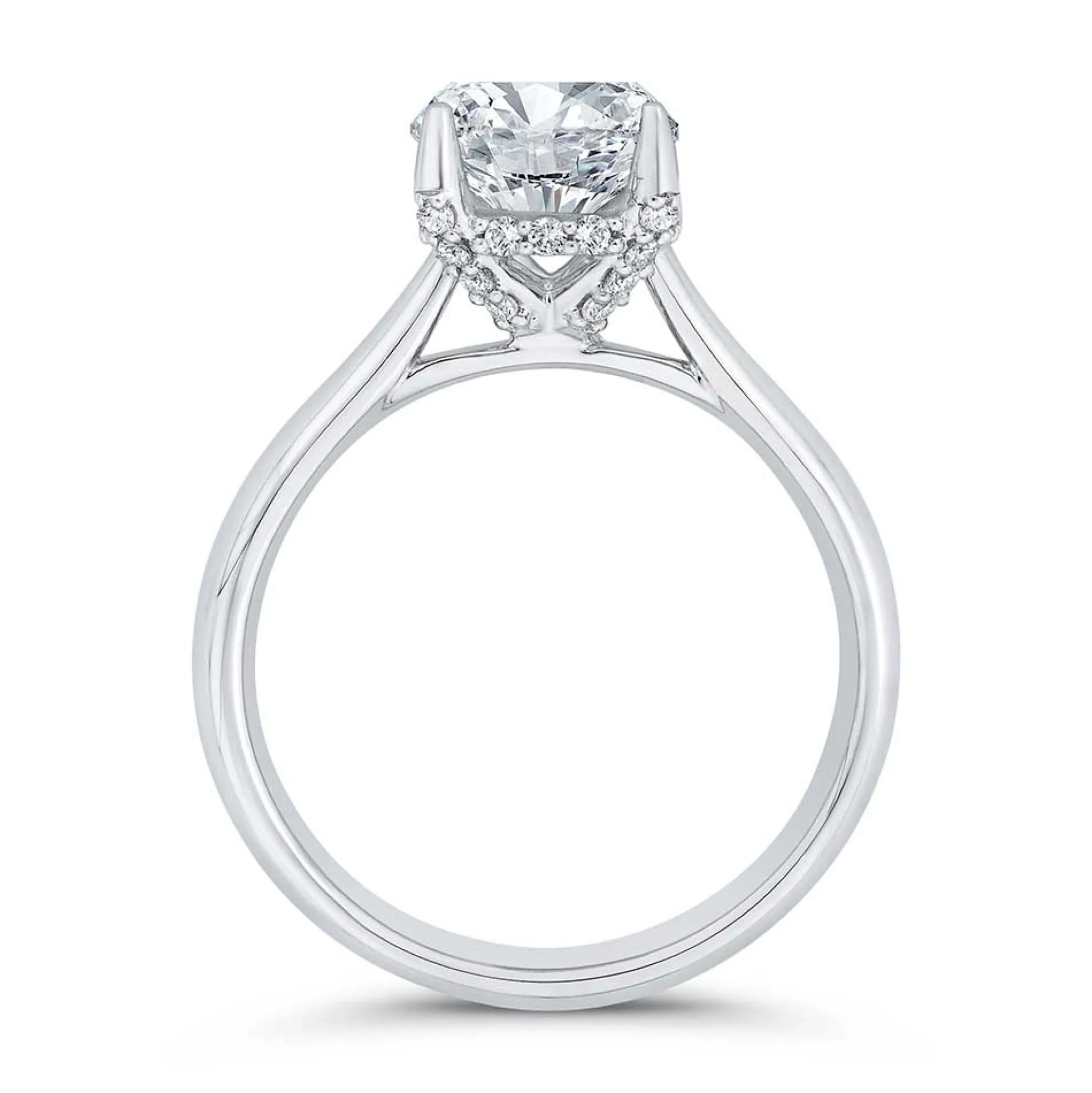 Bella Ponte Diamond Engagement Ring Setting in Platinum