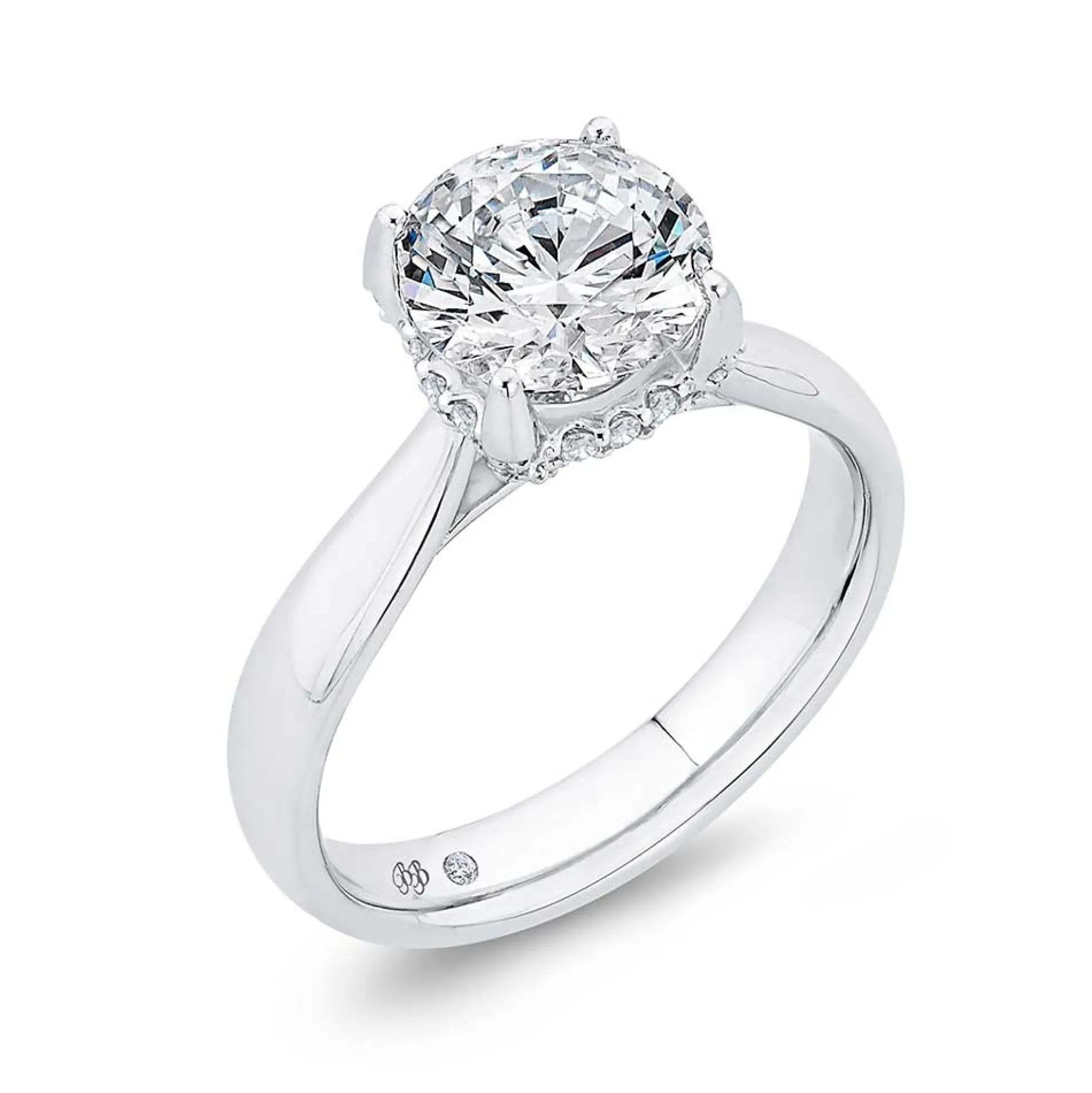 Bella Ponte Diamond Engagement Ring Setting in Platinum