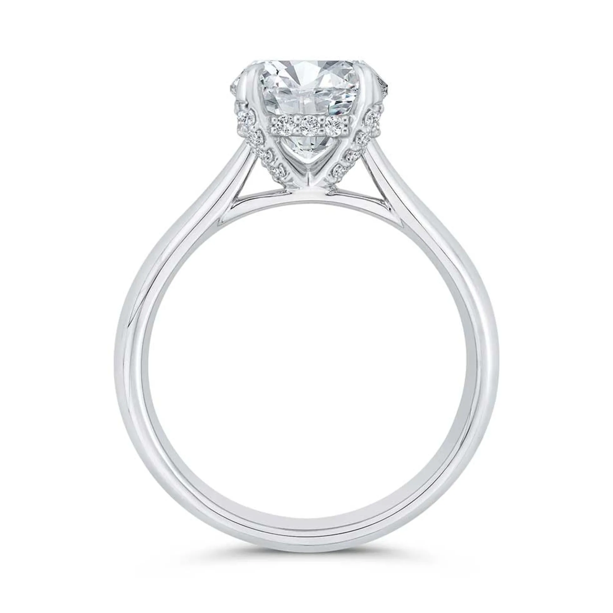 Bella Ponte Diamond Engagement Ring Setting in Platinum