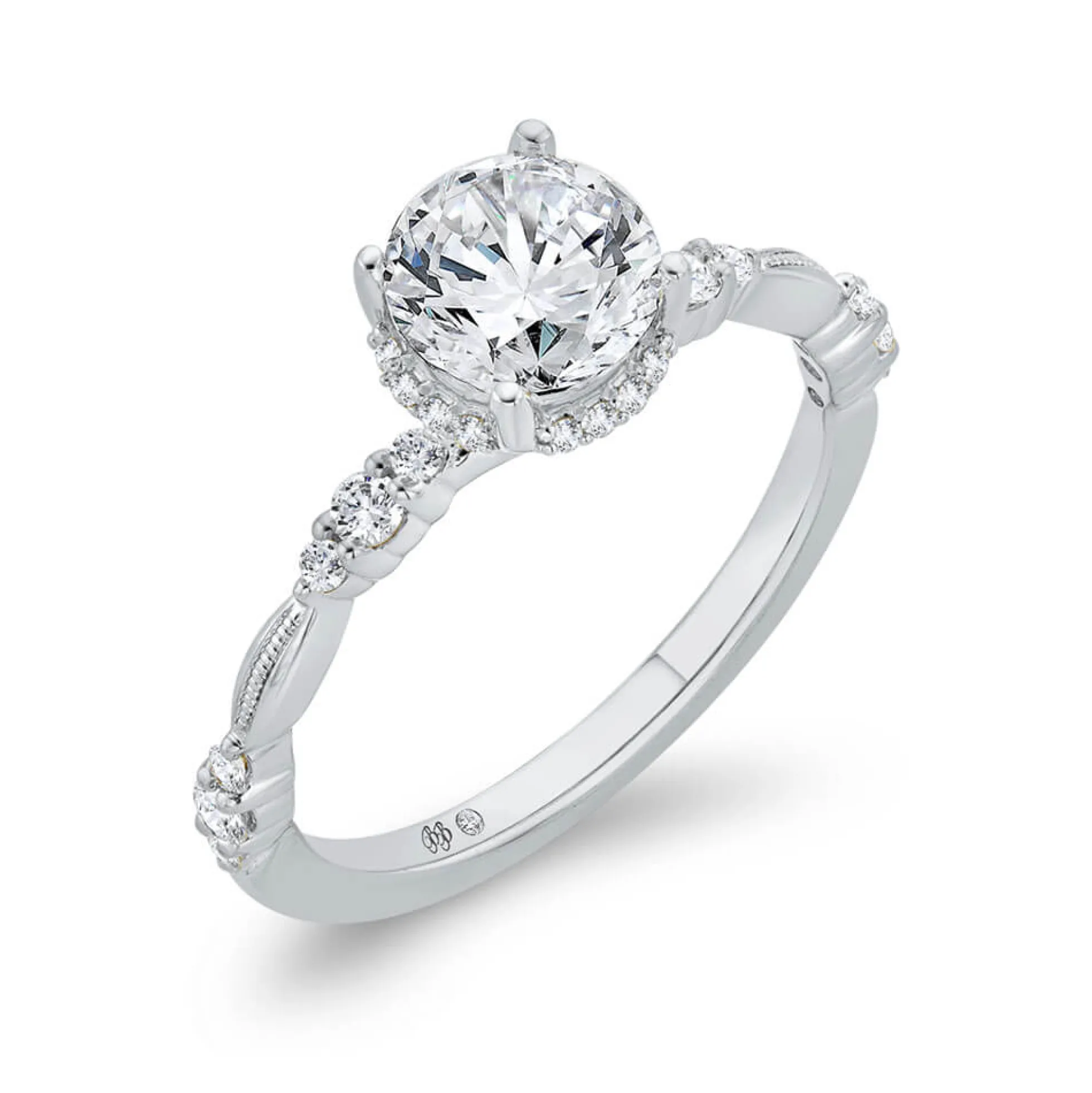 Bella Ponte Diamond Semi-Mount Ring Setting 14K