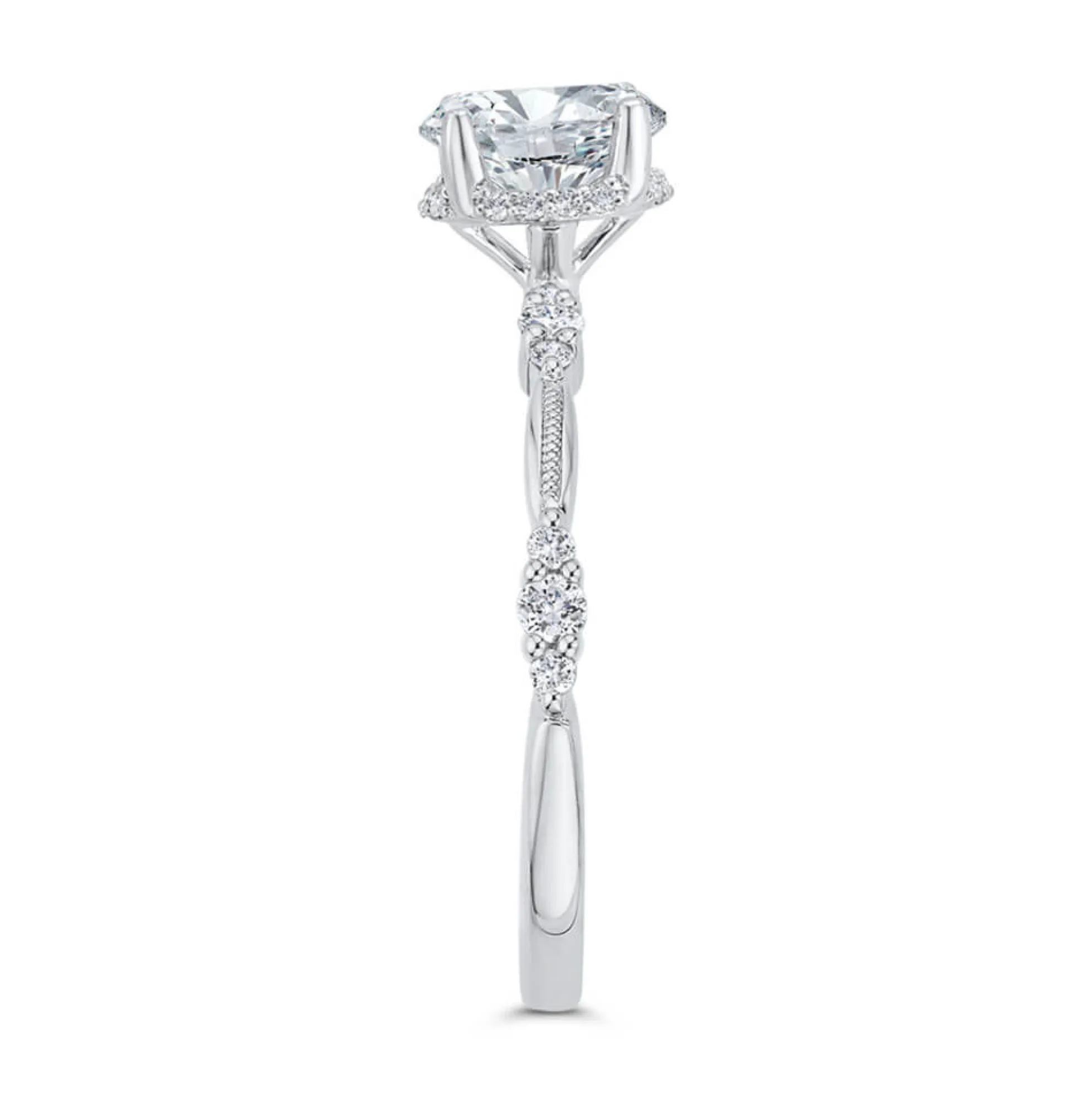 Bella Ponte Diamond Semi-Mount Ring Setting 14K