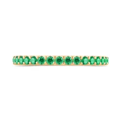 Bella Ponte Emerald Tiger Band, 14K Yellow Gold