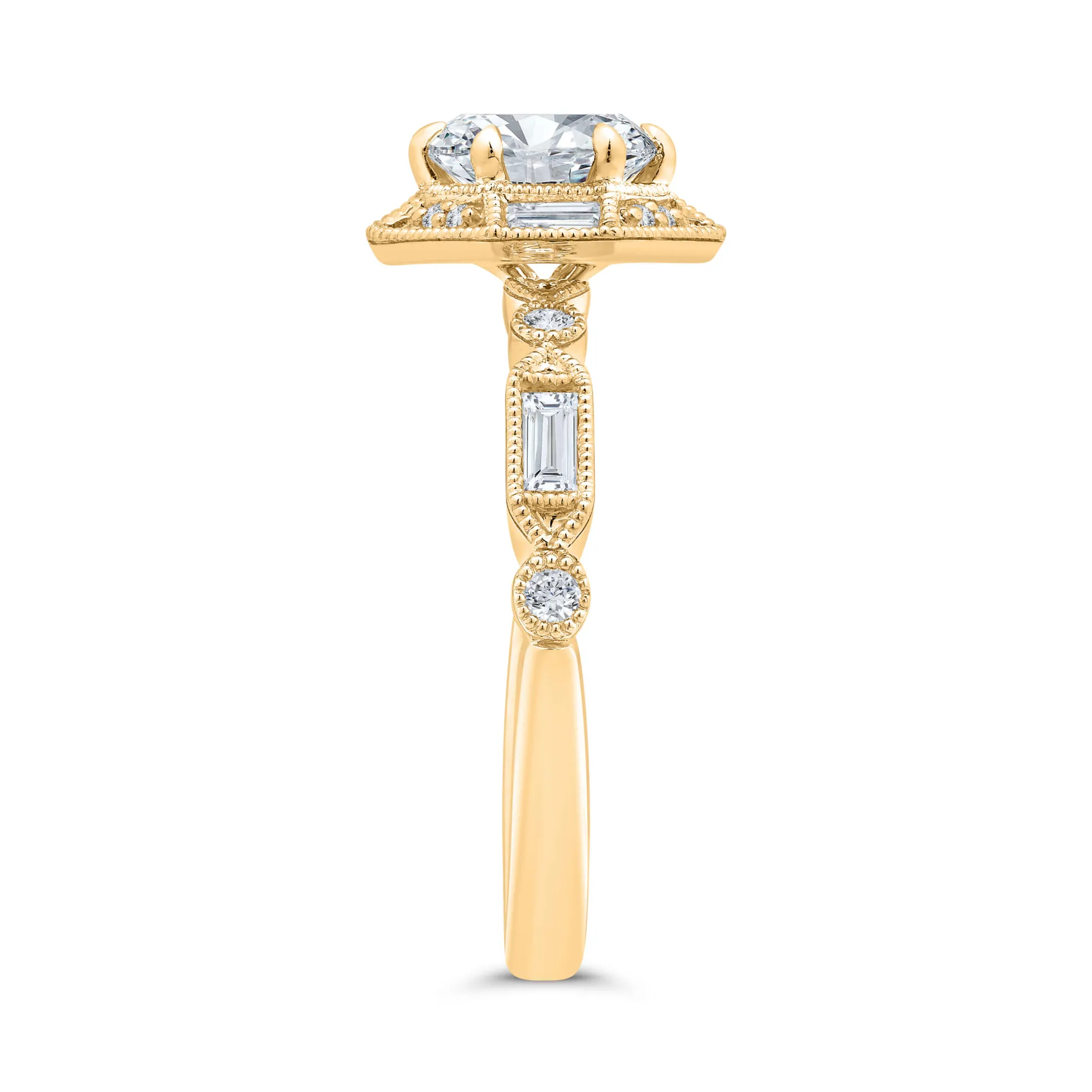 Bella Ponte Engagement Ring Setting 14k Cubic Zirconia