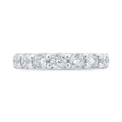 Bella Ponte French Pave Diamond and Platinum Bridal Ring, 2 ctw