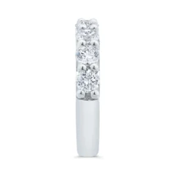 Bella Ponte French Pave Diamond and Platinum Bridal Ring, 2 ctw