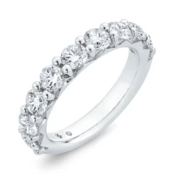 Bella Ponte French Pave Diamond and Platinum Bridal Ring, 2 ctw