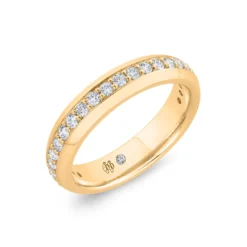 Bella Ponte Knife Edge Diamond Ring, ½ Carat Total Weight 14K Yellow Gold