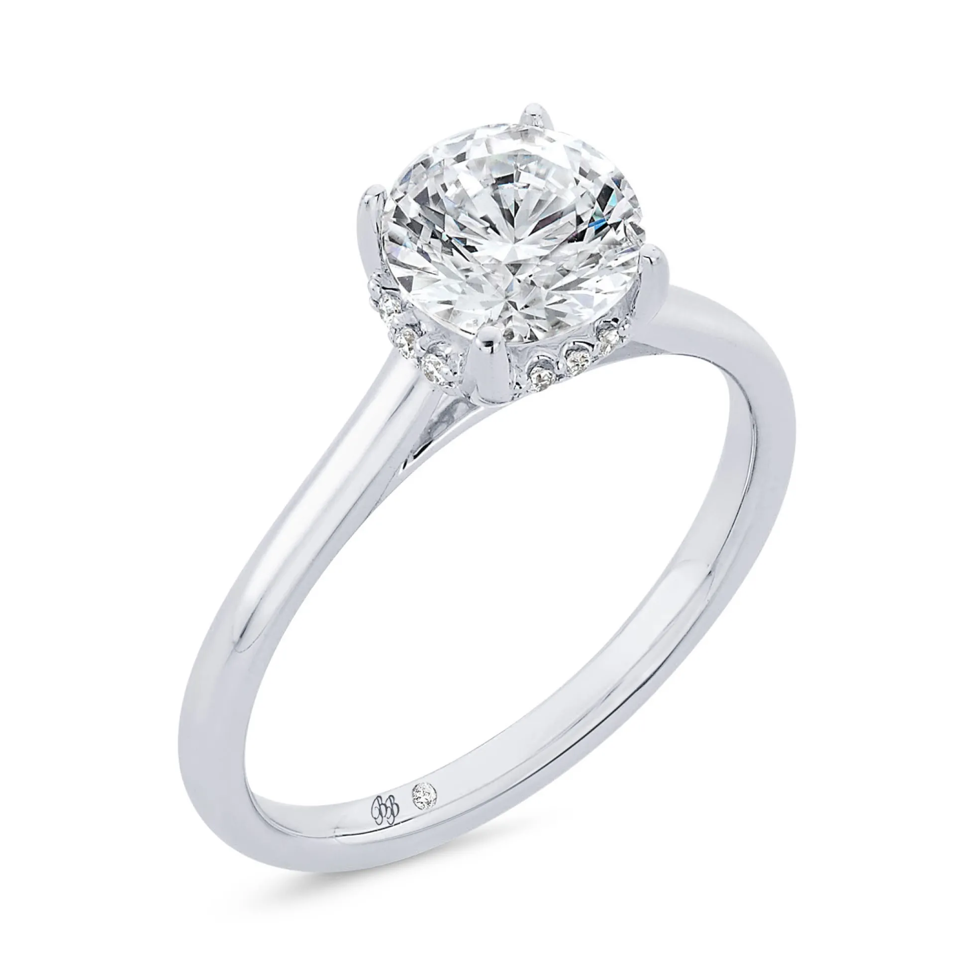 Bella Ponte Laser Inscribed Ikuma Canadian Diamond Engagement Ring