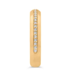 Bella Ponte Polished Knife Edge Diamond Bridal Ring, 14K Yellow Gold