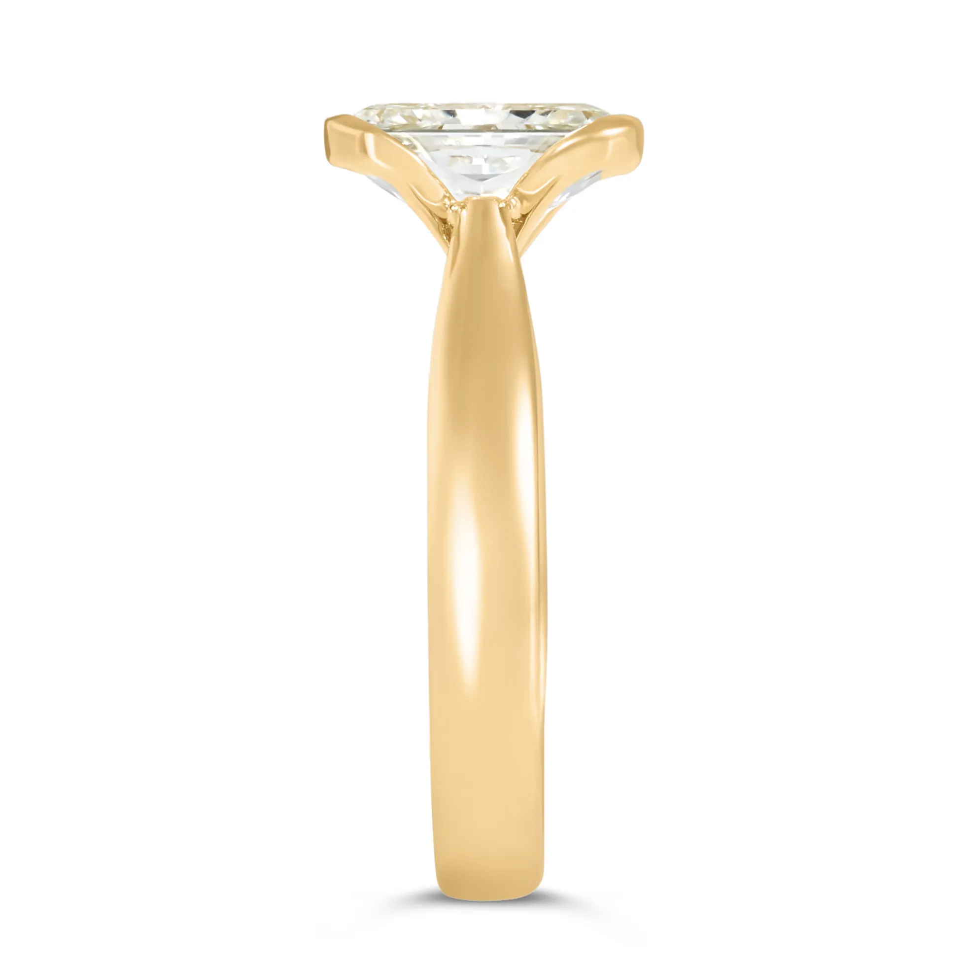 Bella Ponte Radiant Cut Engagement Ring, 2-¼ Carat, 18K Yellow Gold