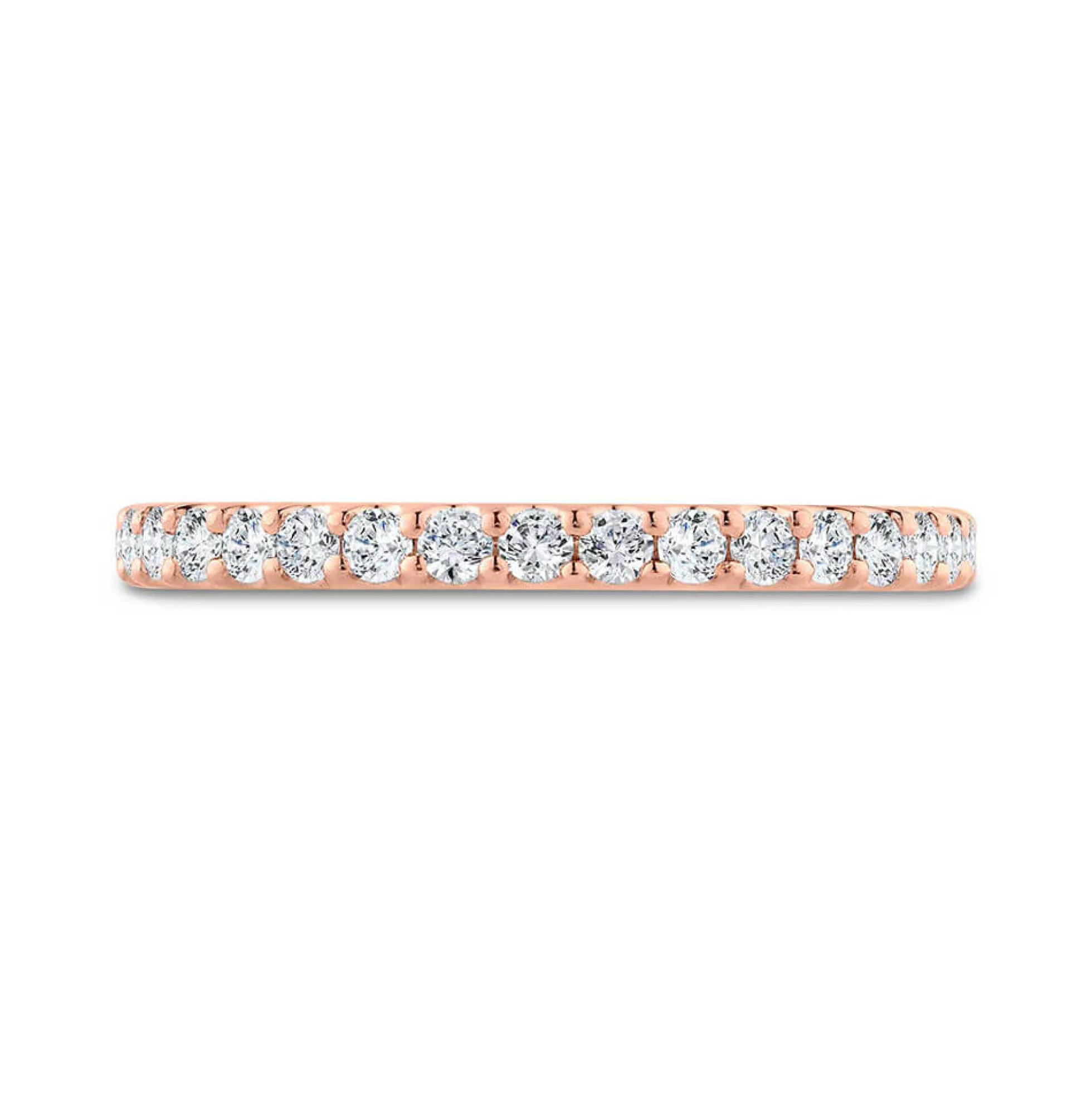 Bella Ponte Rose Gold Diamond Band 14K, 1/4