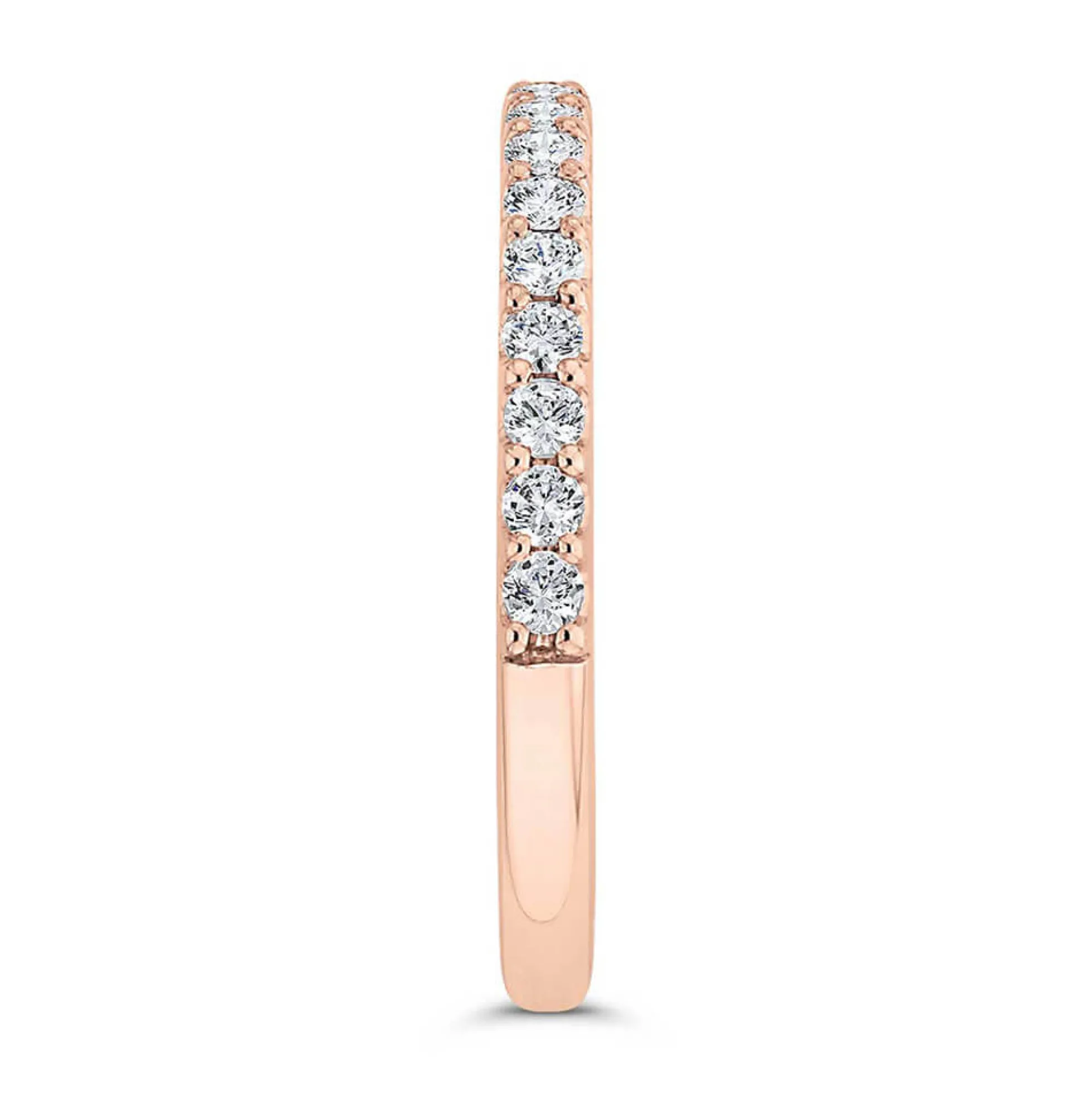 Bella Ponte Rose Gold Diamond Band 14K, 1/4