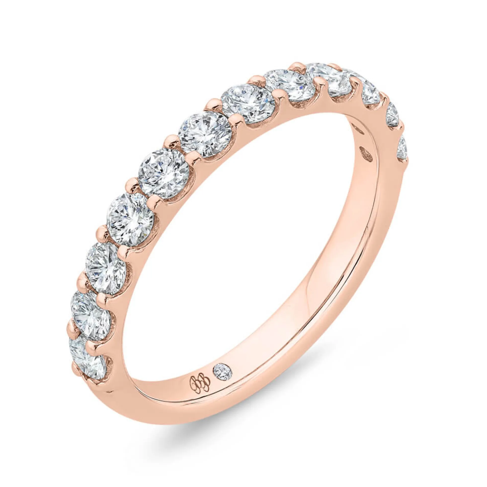 Bella Ponte Rose Gold Diamond Band 14K, 3/4 ctw.