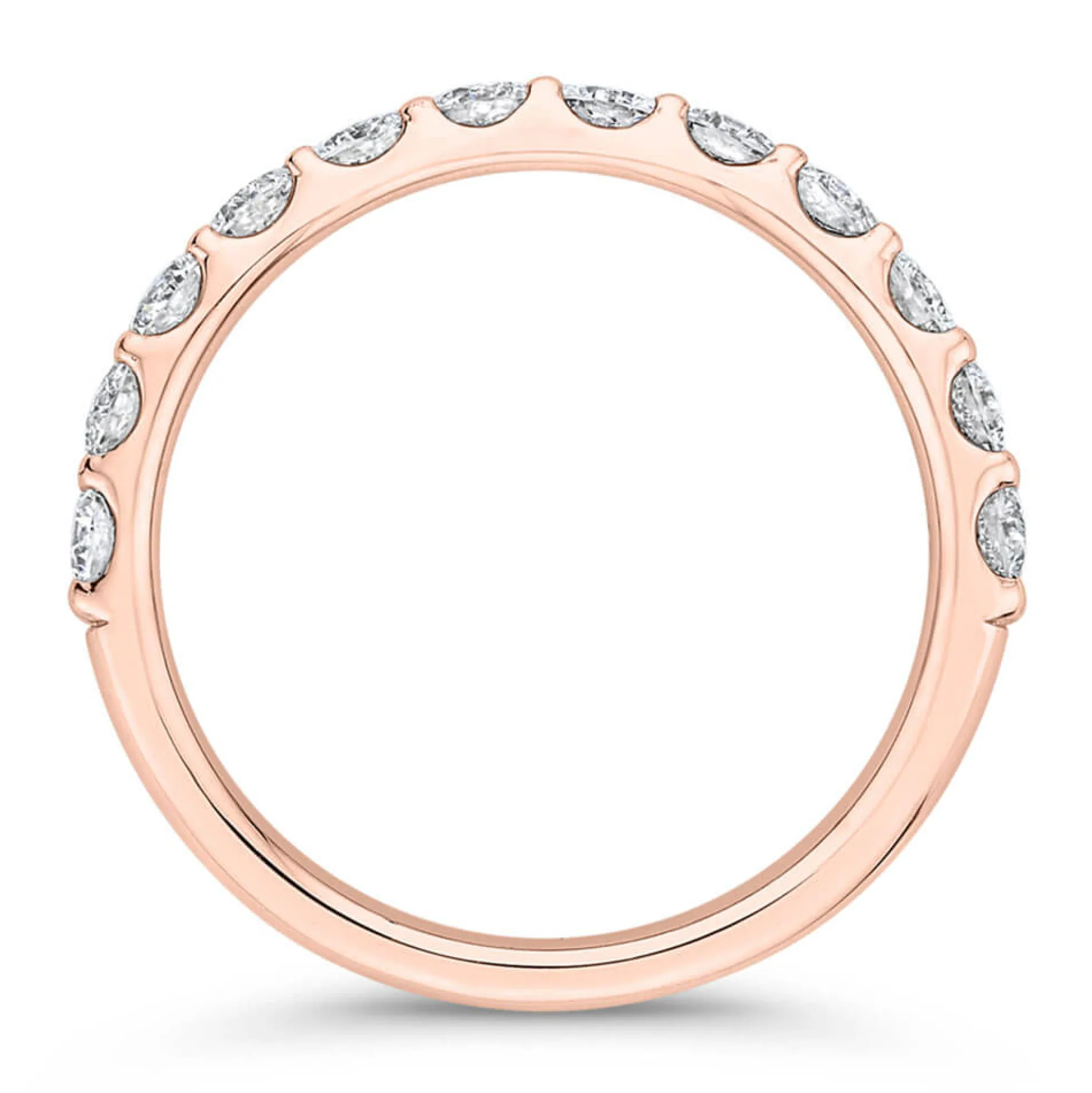 Bella Ponte Rose Gold Diamond Band 14K, 3/4 ctw.