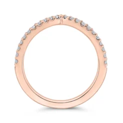 Bella Ponte Rose Gold Diamond Band 14K