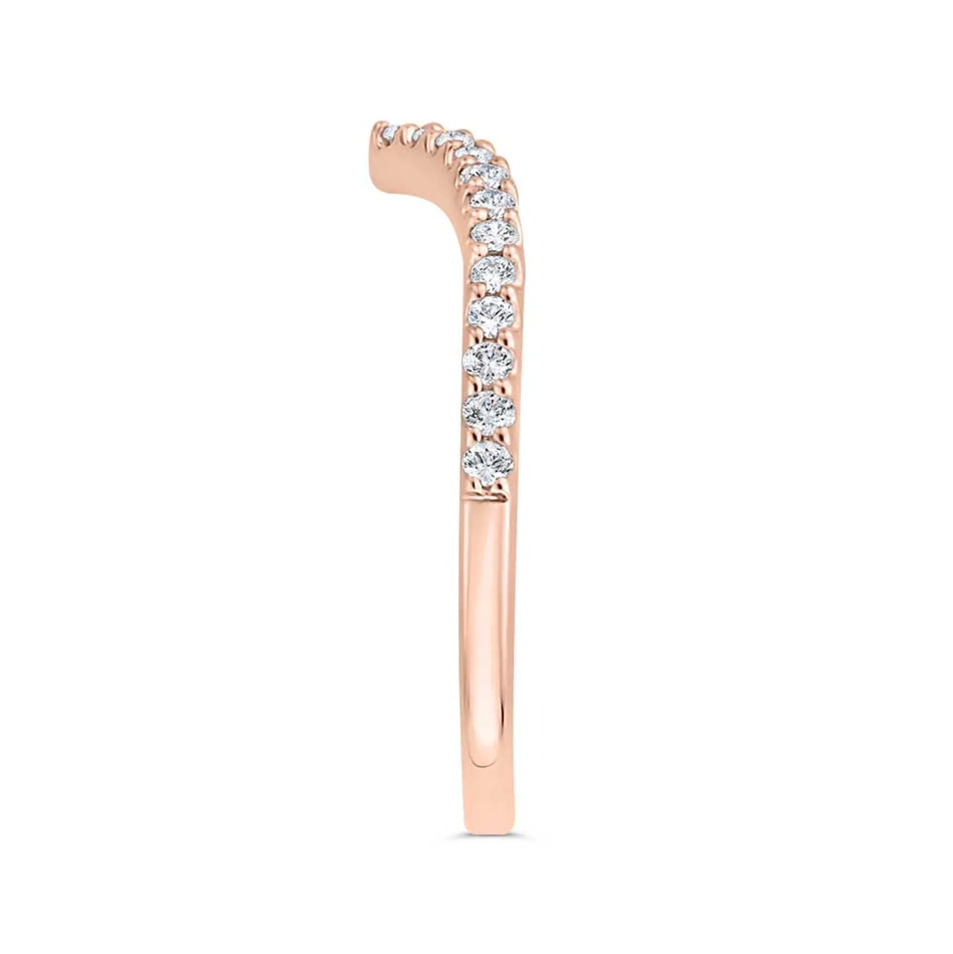 Bella Ponte Rose Gold Diamond Band 14K