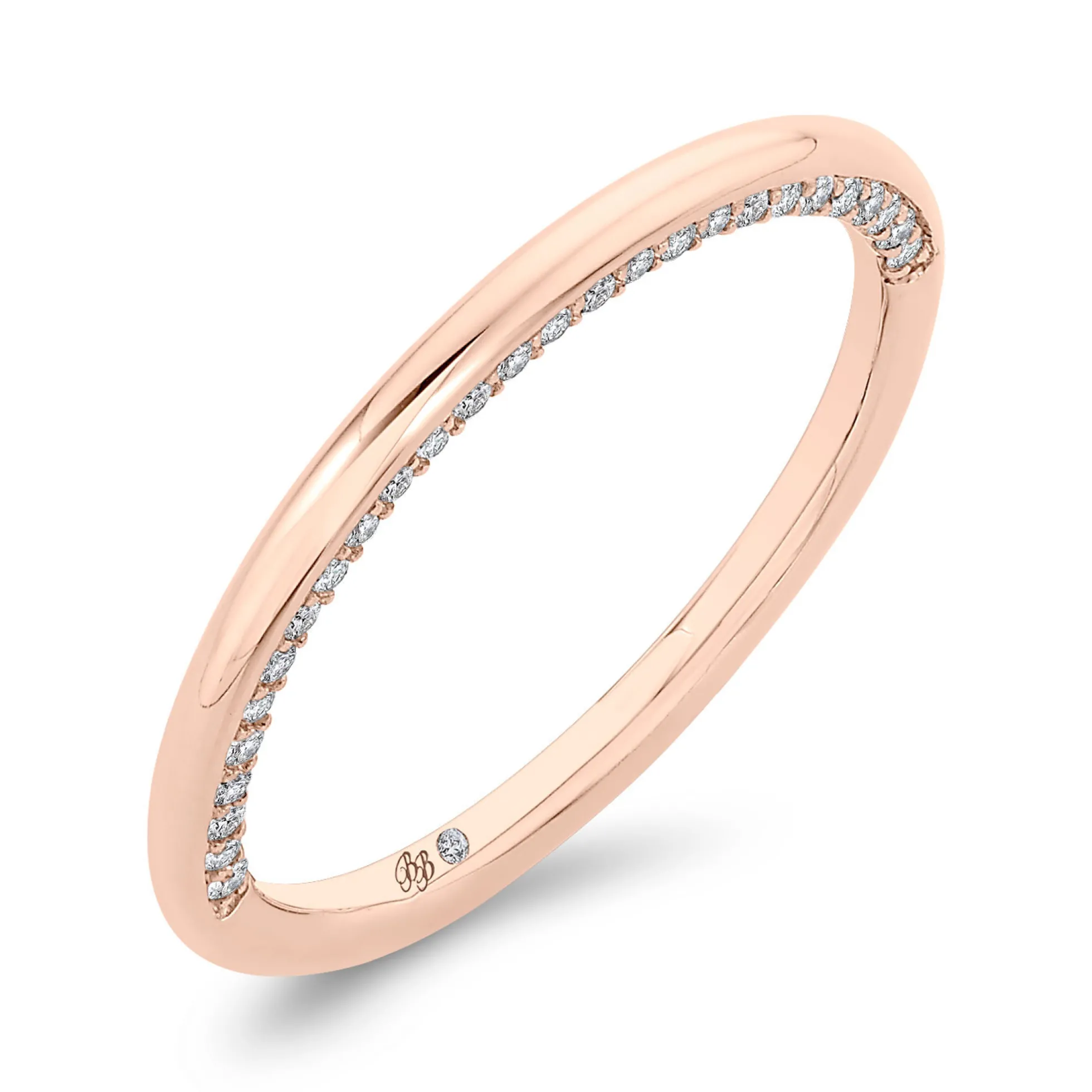 Bella Ponte Rose Gold Diamond Band 14K