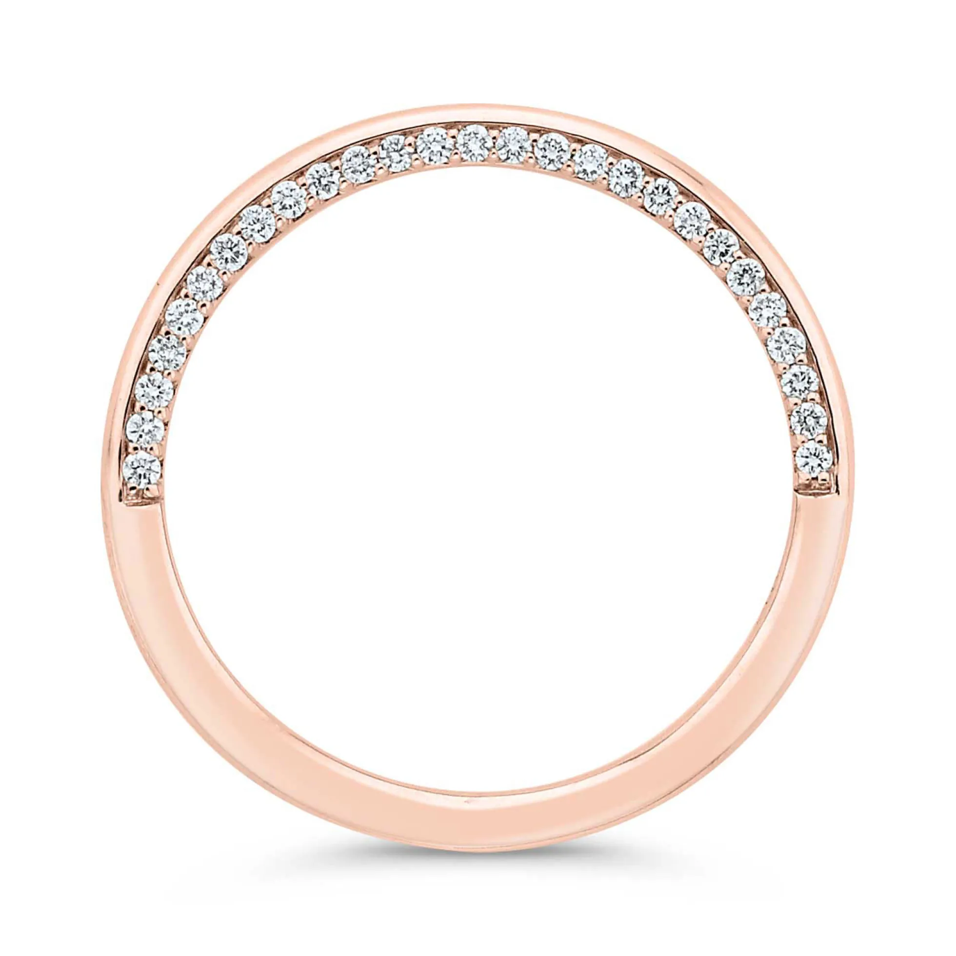Bella Ponte Rose Gold Diamond Band 14K