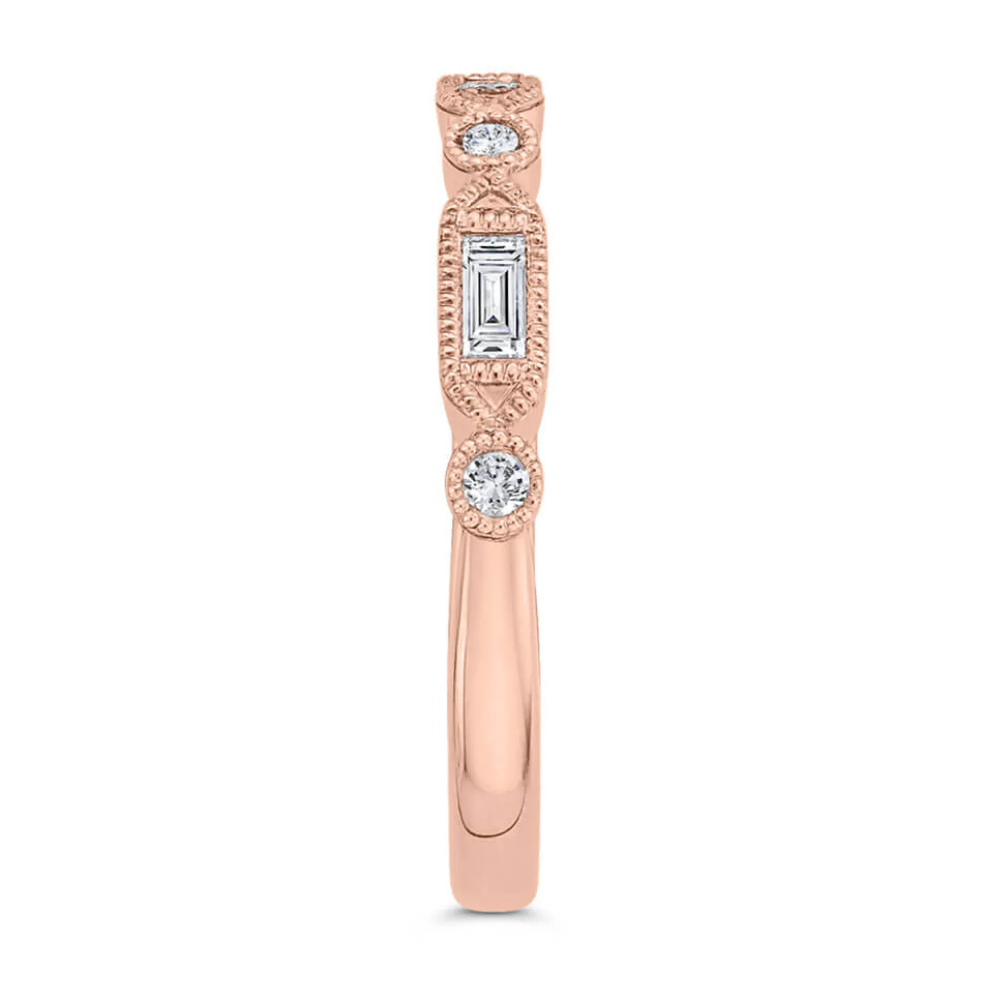 Bella Ponte Rose Gold Diamond Band 14K