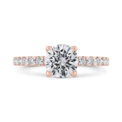 Bella Ponte Rose Gold Engagement Ring Setting 14K