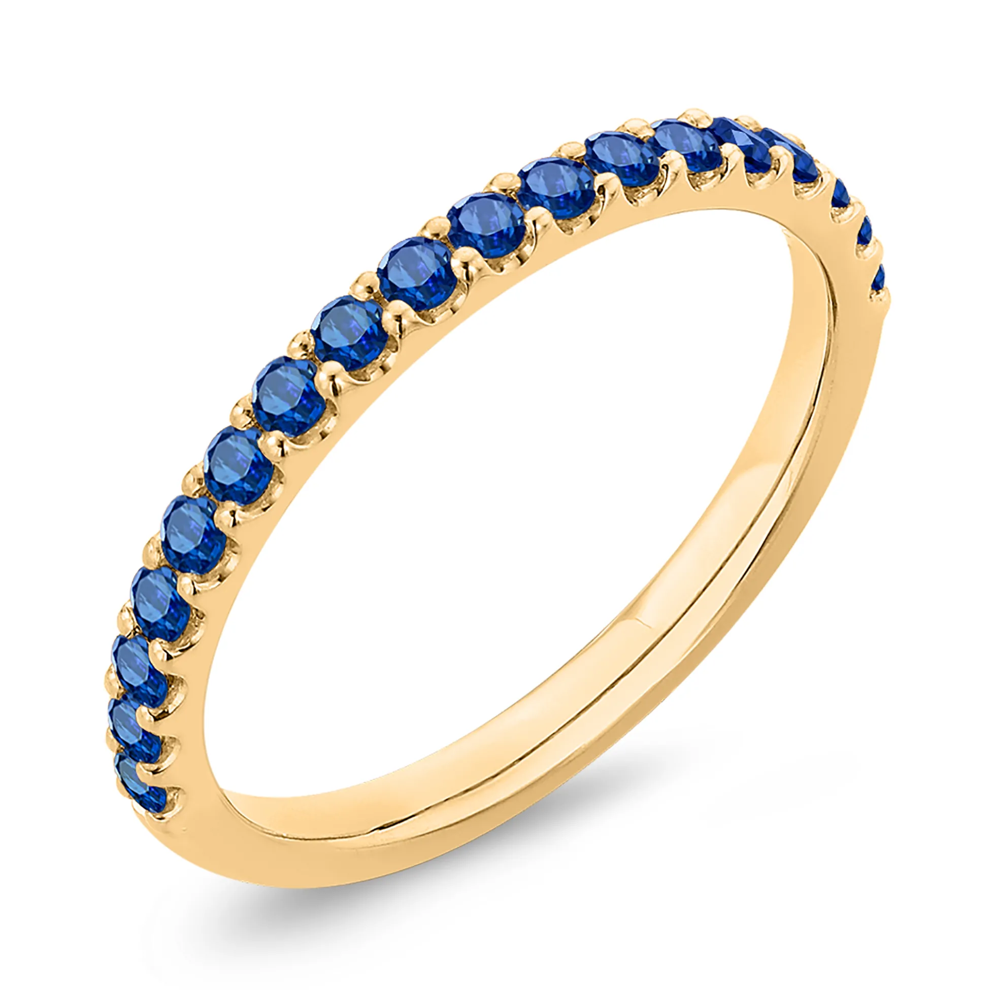 Bella Ponte Sapphire Tiger Band, 14K Yellow Gold