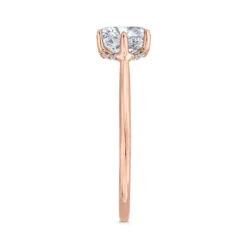 Bella Ponte "The Whisper Crown" Rose Gold Diamond Engagement Ring Setting 14K