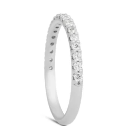 Bella Ponte Tiger Set Anniversary Band, 14K White Gold