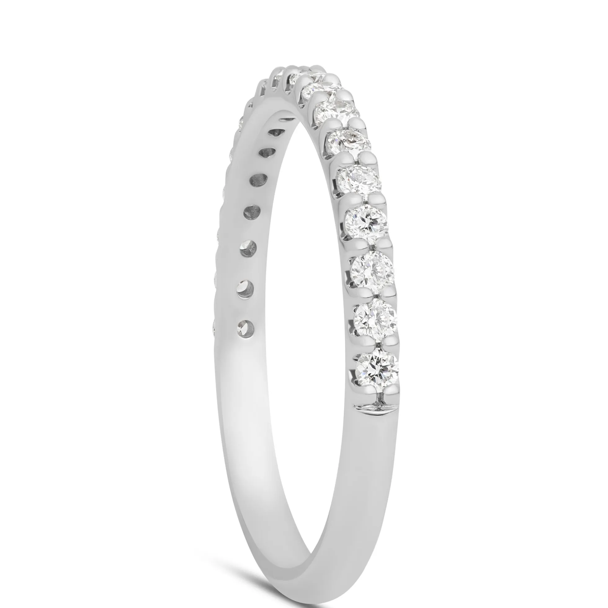 Bella Ponte Tiger Set Anniversary Band, 14K White Gold