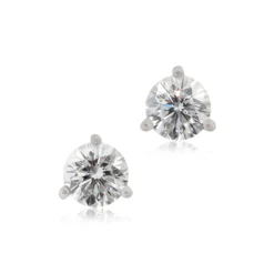 Ben Bridge Signature Diamond Studs, ¾ Carat Total Weight, in 18K White Gold
