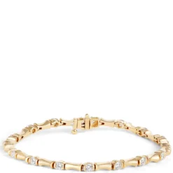 Ben Bridge Signature Diamond Bracelet, 18K Yellow Gold