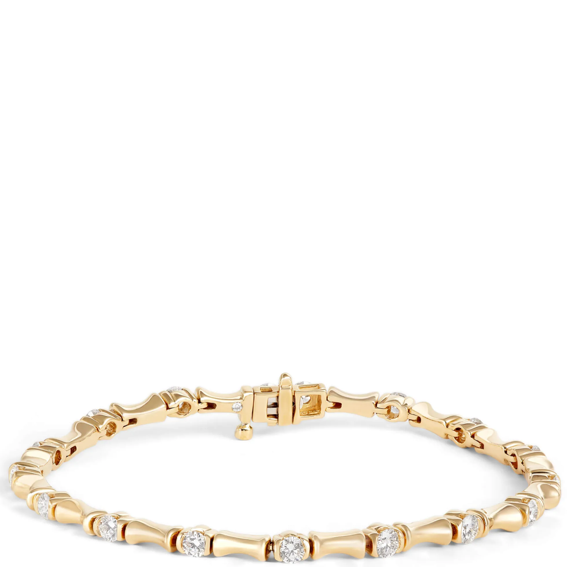 Ben Bridge Signature Diamond Bracelet, 18K Yellow Gold