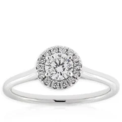 Ben Bridge Signature Diamond Halo Ring 18K