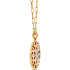 Ben Bridge Signature Diamond Pendant Necklace on Paperclip Chain, 18K Yellow Gold