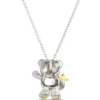 2025 Benny Bear with Wand Necklace, Sterling Silver