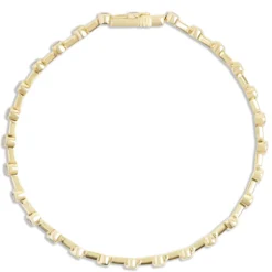 Bezel Set Diamond Tennis Bracelet, 7-inches, 14K Yellow Gold