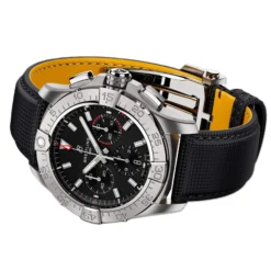 Breitling Avenger BO1 Chronograph Black Dial Calf Leather Strap, 42 mm