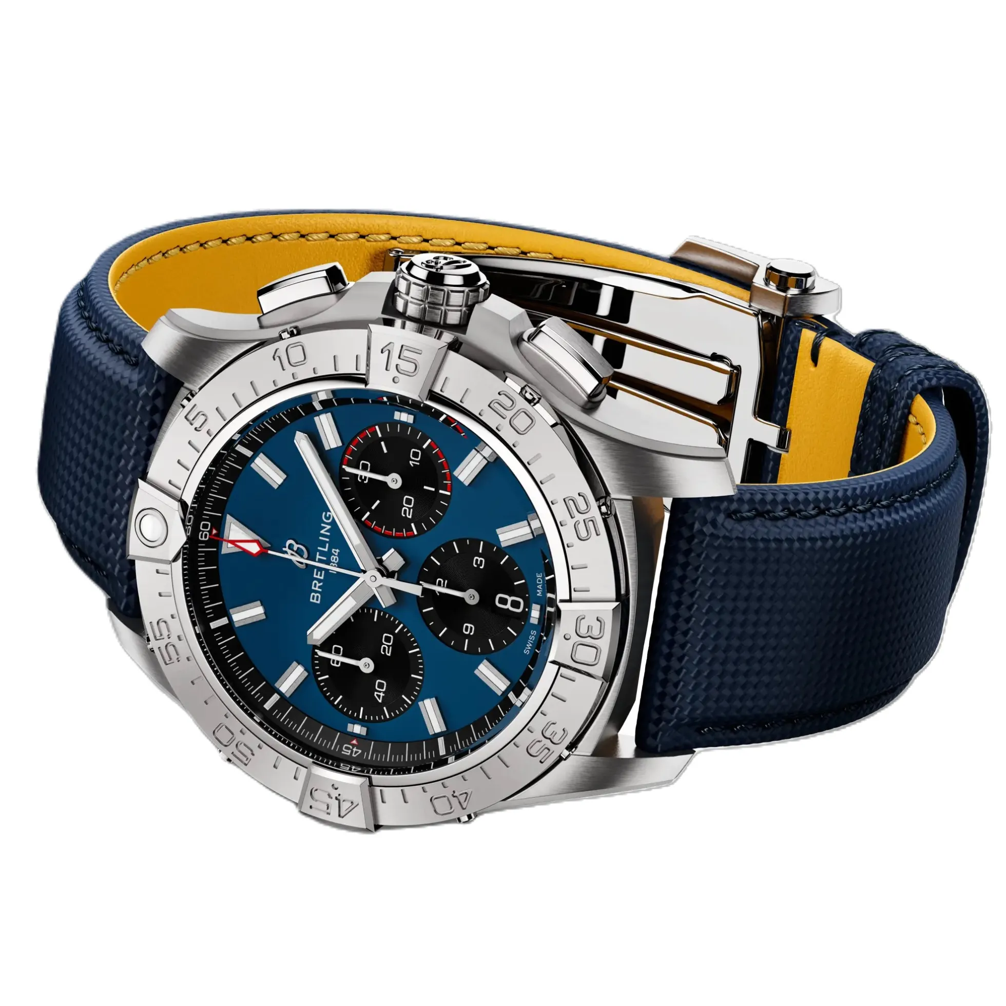 Breitling Avenger BO1 Chronograph Blue Dial Stainless Steel Bracelet, 42 mm