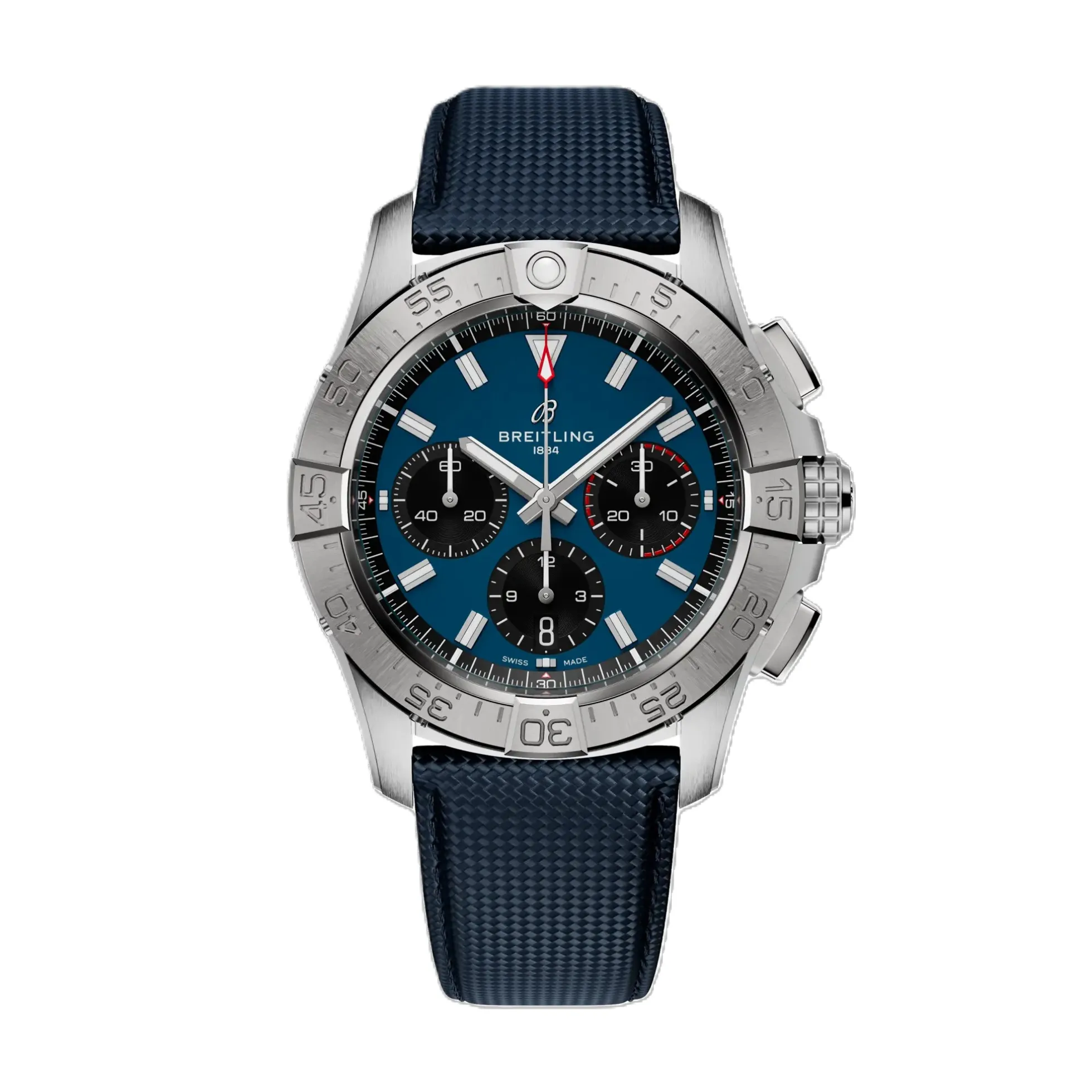 Breitling Avenger BO1 Chronograph Blue Dial Stainless Steel Bracelet, 42 mm