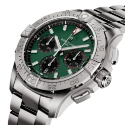 Breitling Avenger BO1 Chronograph Green Dial Stainless Steel Bracelet, 42 mm