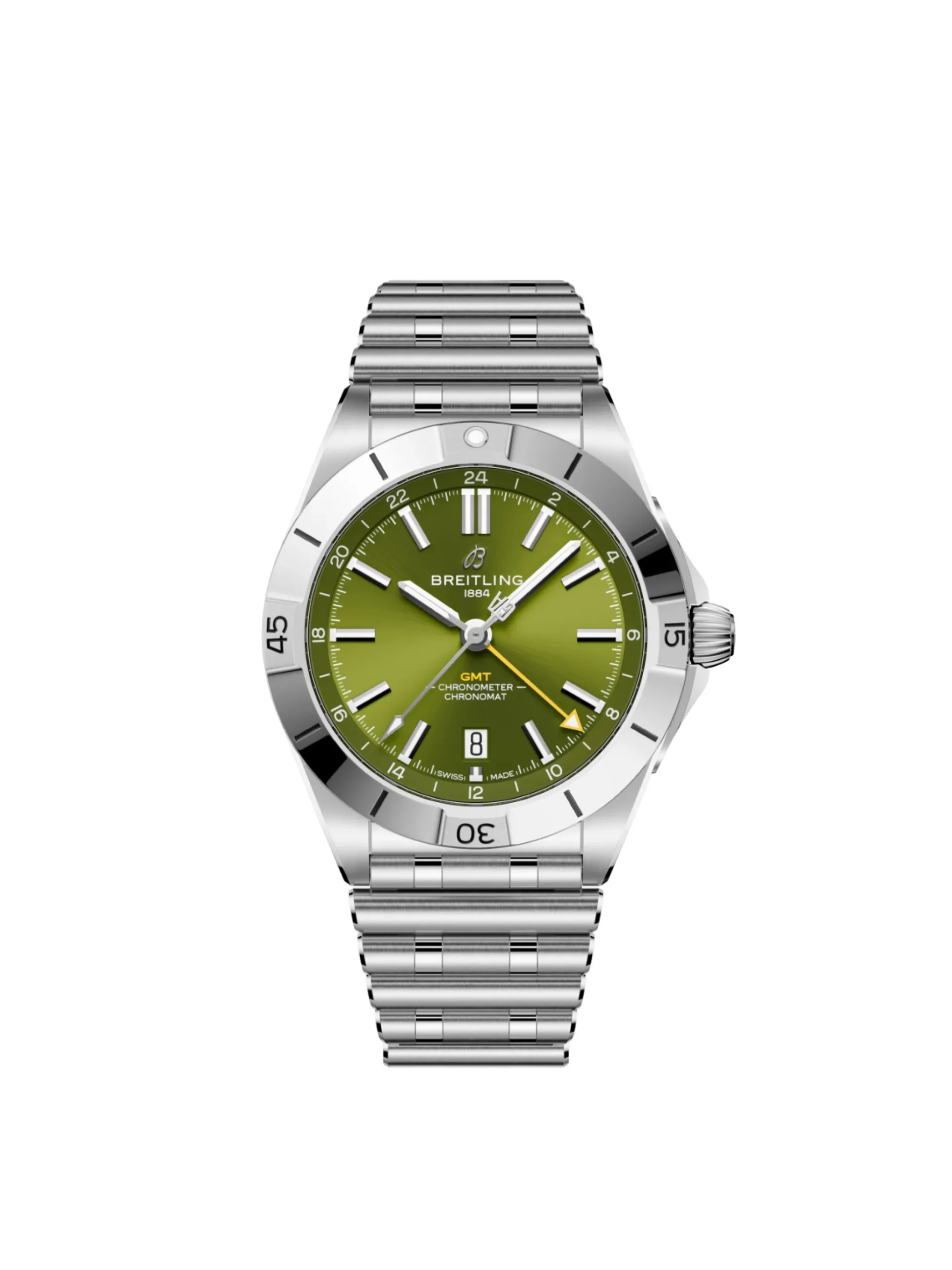 Breitling Chronomat Auto GMT40 Giannis Antetokounmpo Green Dial Watch 40mm