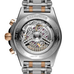Breitling Chronomat B01 42 Stainless Steel & 18K Red Gold Rouleaux Bracelet Green Dial, 42mm