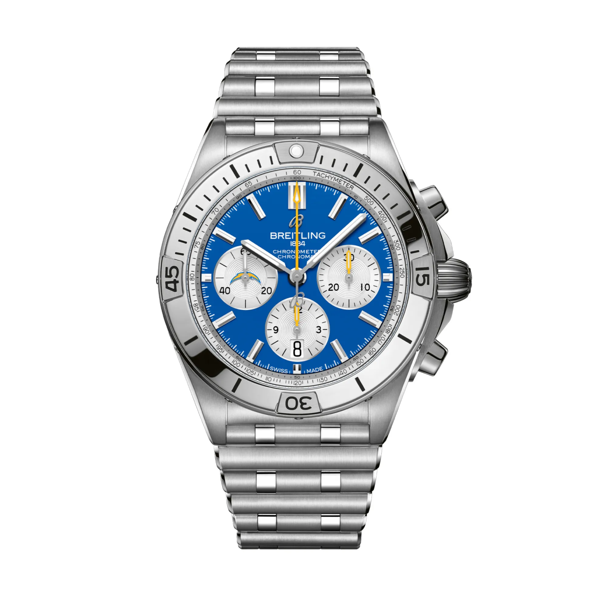 Breitling Chronomat Los Angeles Chargers Blue Dial Watch, 42mm