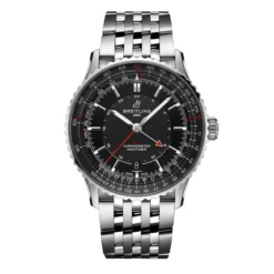 Breitling Navitimer Automatic GMT Black Dial Watch, 41mm