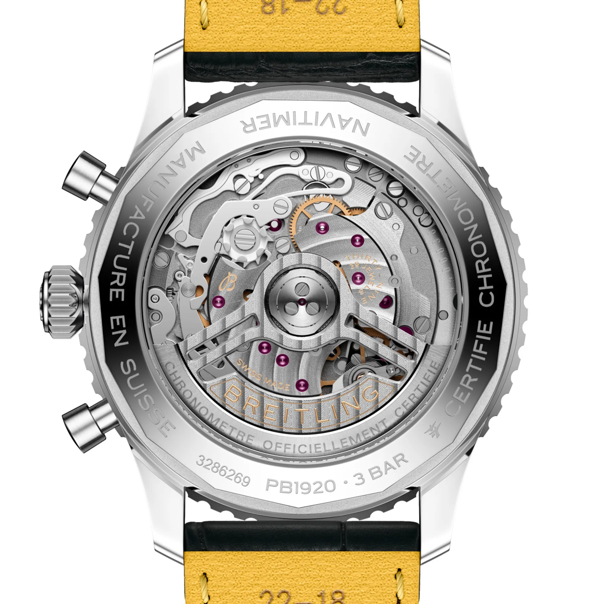 Breitling Navitimer B19 Chronograph Perpetual Calendar Ice-Blue Dial Watch, 43mm