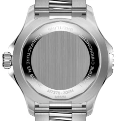 Breitling Superocean Automatic 46 Watch Steel Case Black Dial Steel Bracelet, 46mm