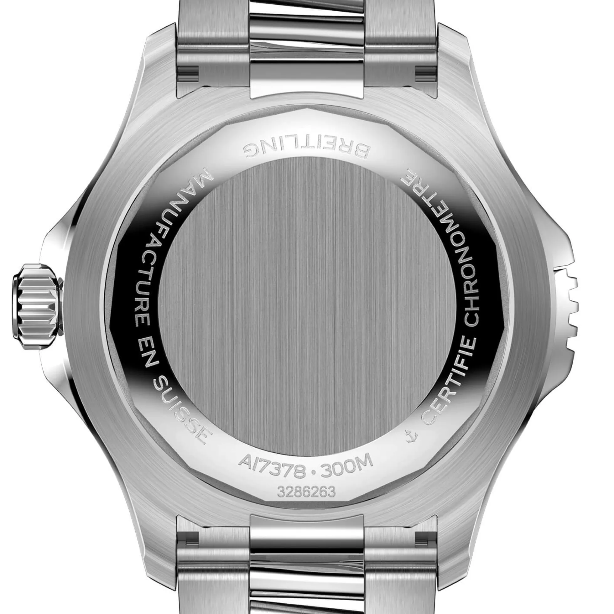 Breitling Superocean Automatic 46 Watch Steel Case Black Dial Steel Bracelet, 46mm